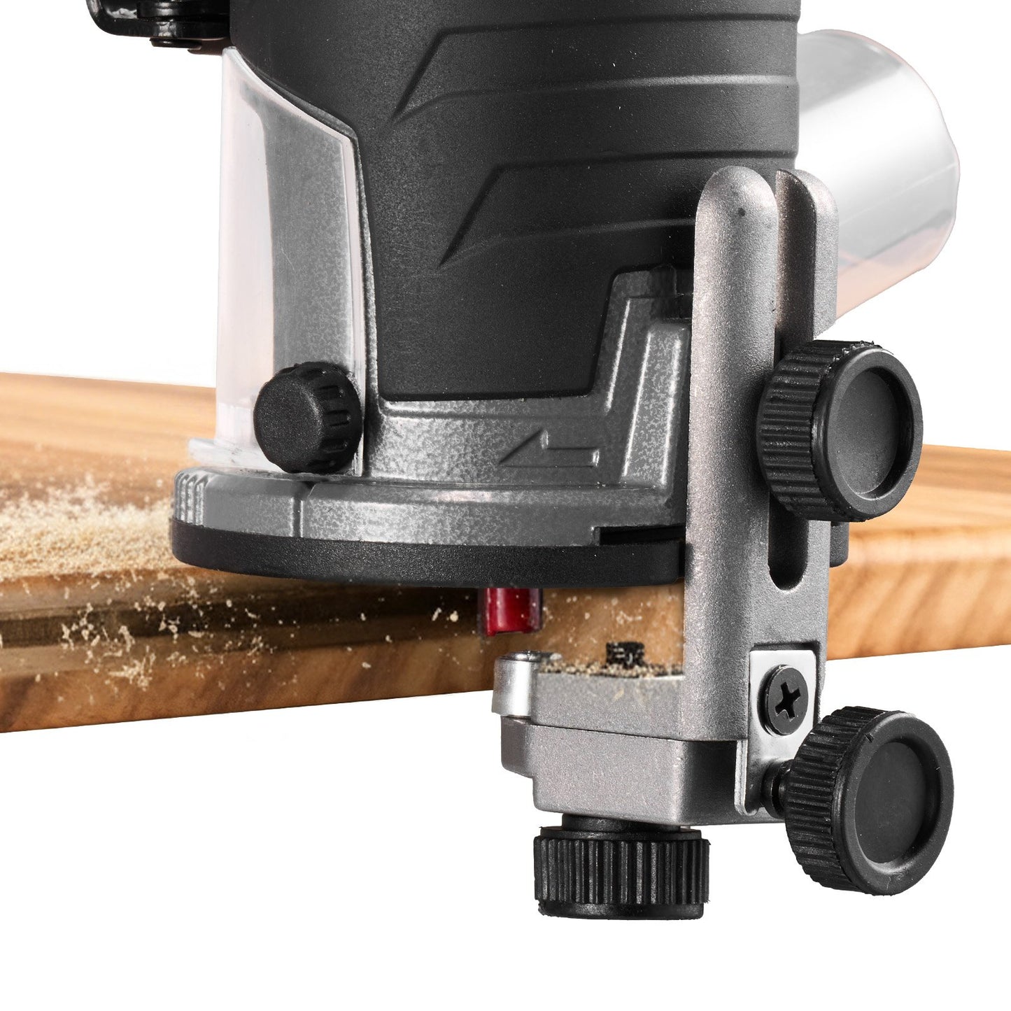 Cordless Wood Router, Brushless Motor, Compact Variable Speed Palm Router with Fixed Base, Dust Hood, Edge Trimmer Tool for Woodworking, Compatible with Makita Batteries (Battery Not Included)