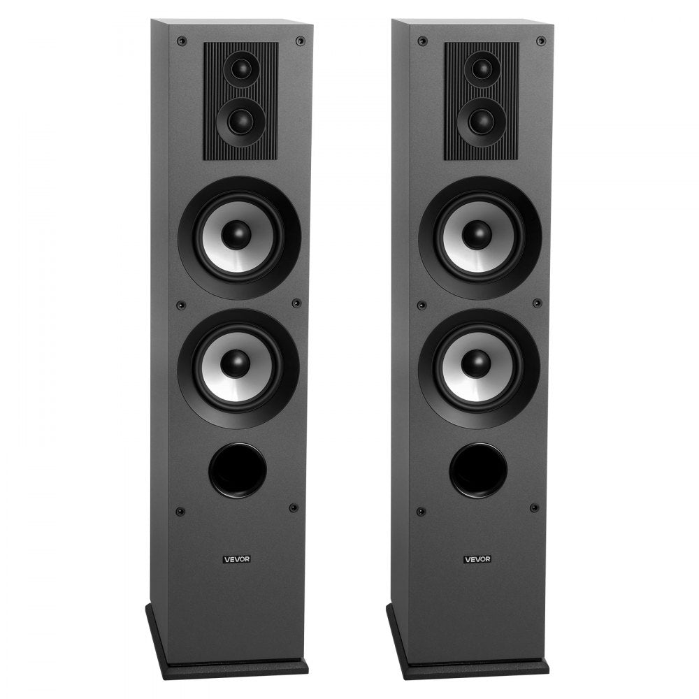 Floorstanding Speakers 3-Way Floor-Standing Tower Speakers 145W Peak Pair