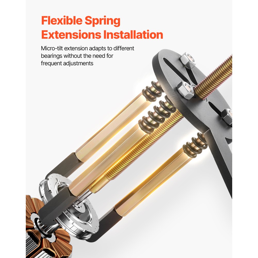 36 in 1 Bearing Disassembly Puller Inner Hole Removal Tool 3-Jaw Puller