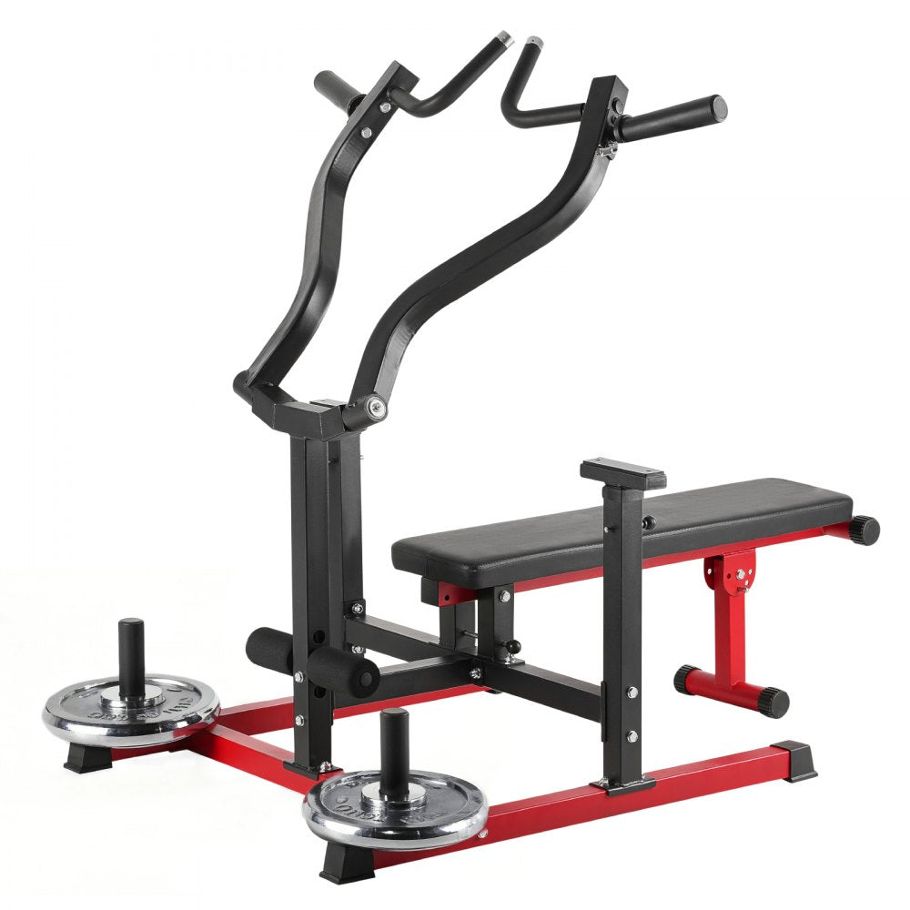 VEVOR 450 LBS Chest Press Machine Adjustable Bench Press Flat Incline Bench Gym