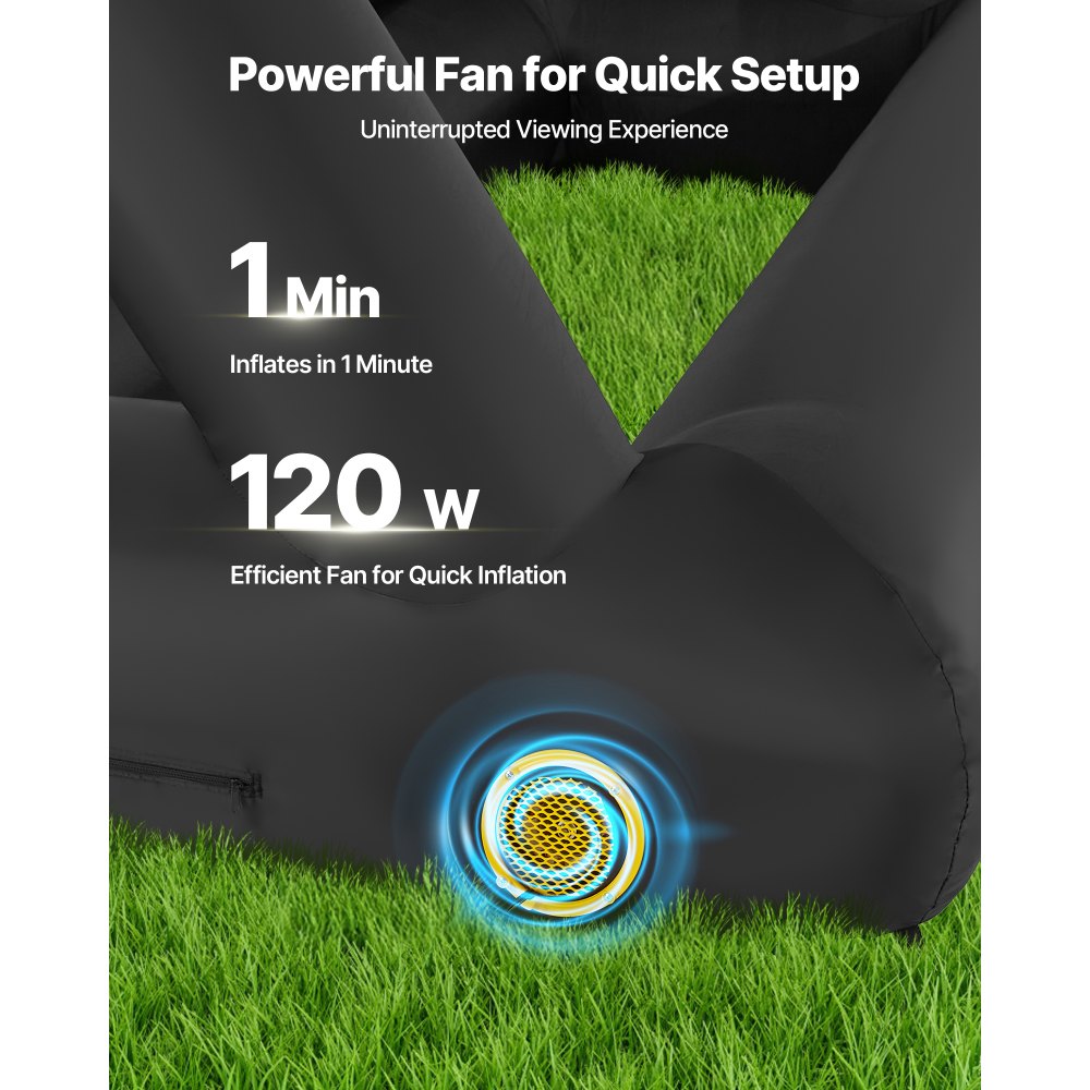 VEVOR 14 ft Inflatable Movie Screen 16:9 600D Movie Projector with Portable Bag