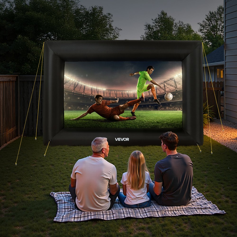 VEVOR 14 ft Inflatable Movie Screen 16:9 600D Movie Projector with Portable Bag