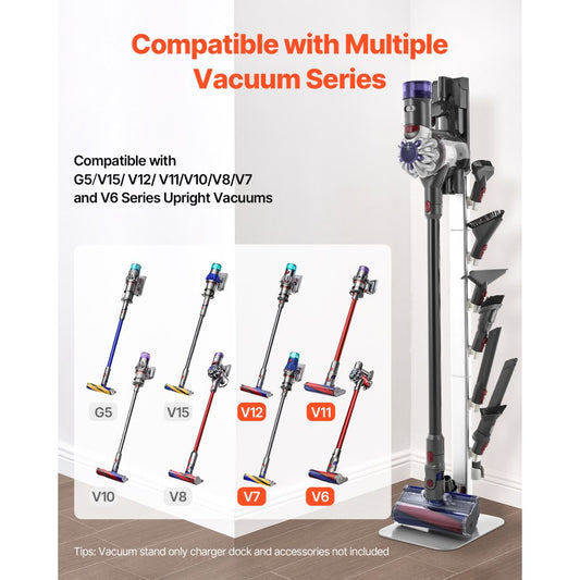 VEVOR Vacuum Stand for Dyson Multi-Models Stable Storage Bracket Holder Gray