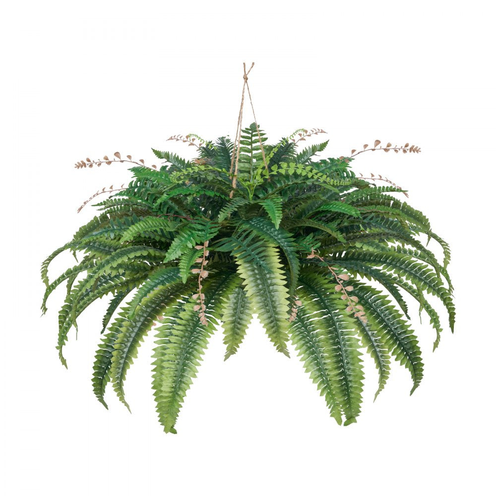 VEVOR Artificial Boston Fern Large Plastic Fern 80 Branches Indoor Outdoor Decor
