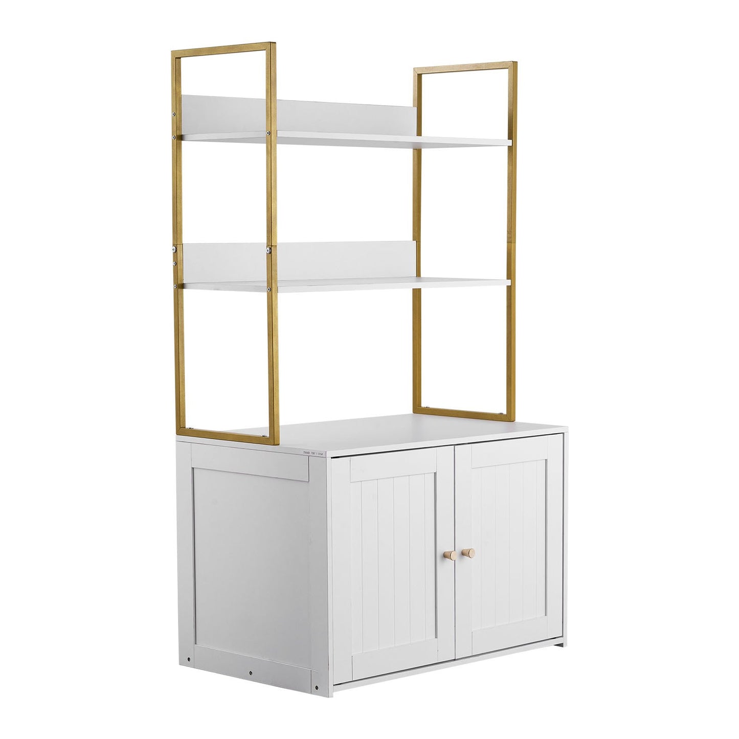 Cat Litter Box Enclosure Furniture, 70 cm Hidden Litter Box Cabinet with Metal Legs & 2-Tier Storage Shelves, Waterproof Cat Washroom Cat House, Fit Most of Litterbox, for Living Room