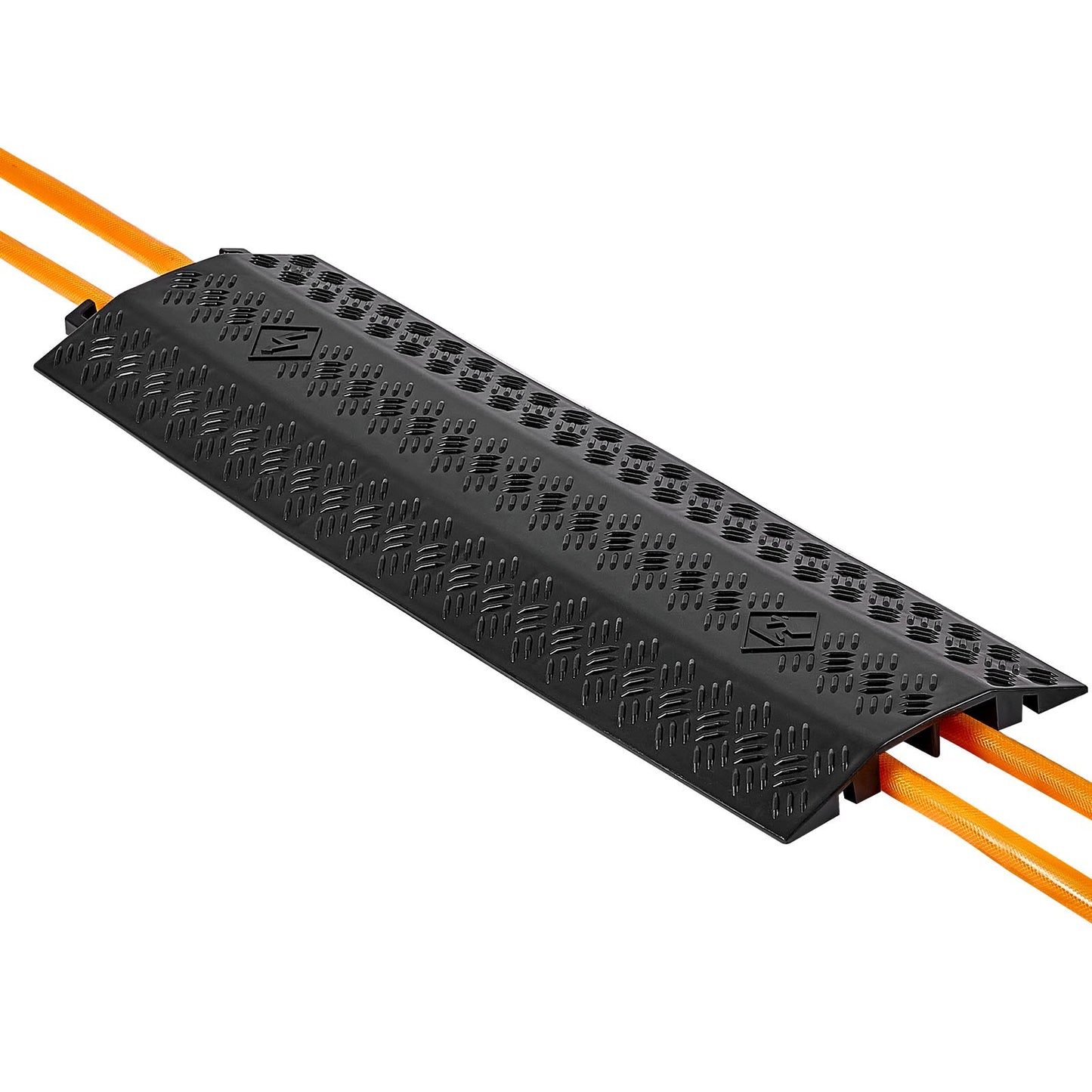Drop Over Cable Cover, 7,938 kg/Axle Load Capacity, Heavy Duty Cable Hose Protector Ramp, Floor Cord Cover, for High Walking Traffic Areas, Indoor, Outdoor, Home, Office, Warehouse, 1 Pack