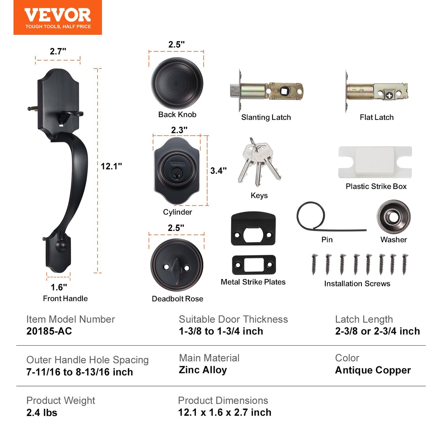 VEVOR 1016MM Dryer Vent Cleaner Kit, 29 Pieces Duct Cleaning Brush, Reinforced Nylon
