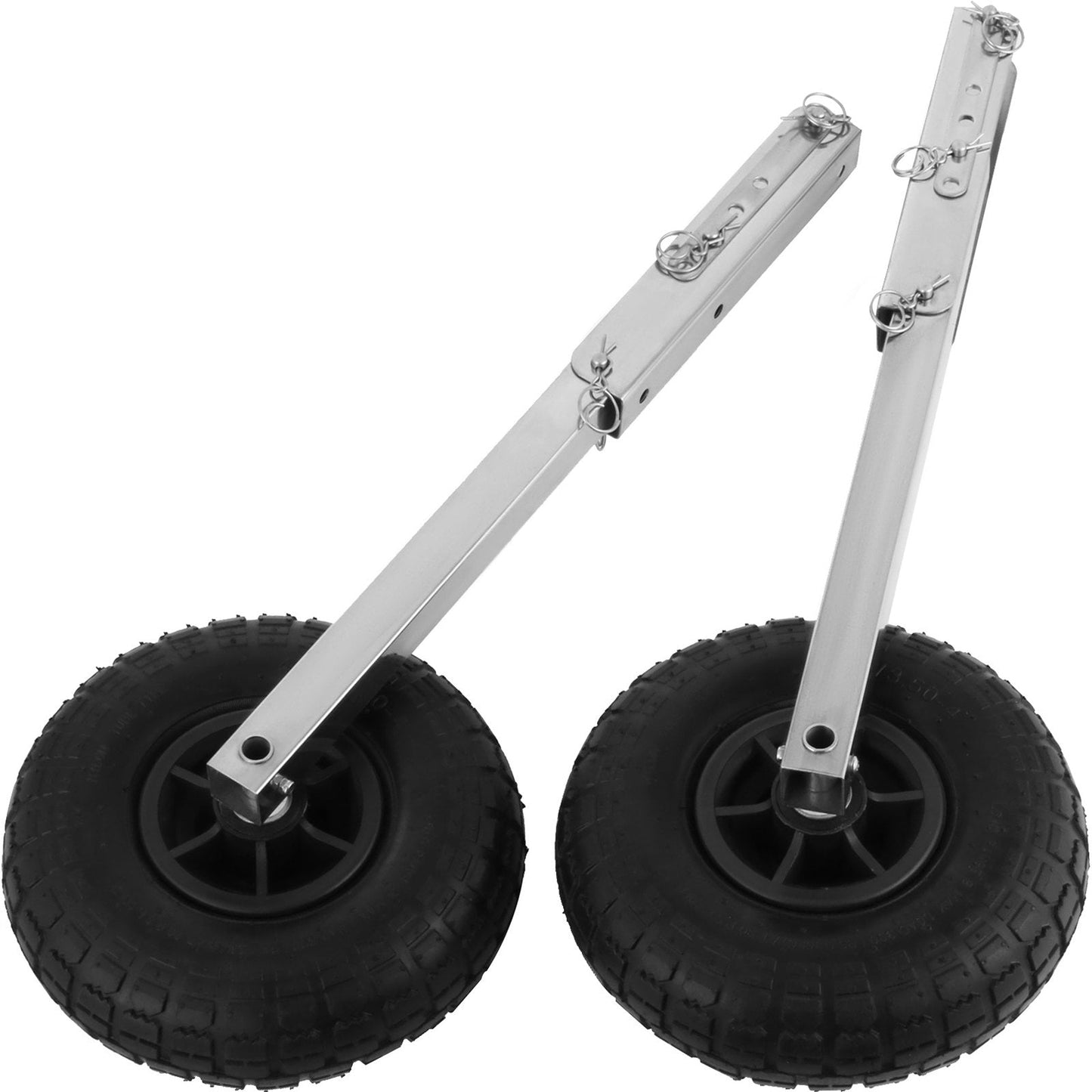 Stainless Steel Boat Launch Wheels, 140 kg Capacity, Easy-Install, 2-Pack