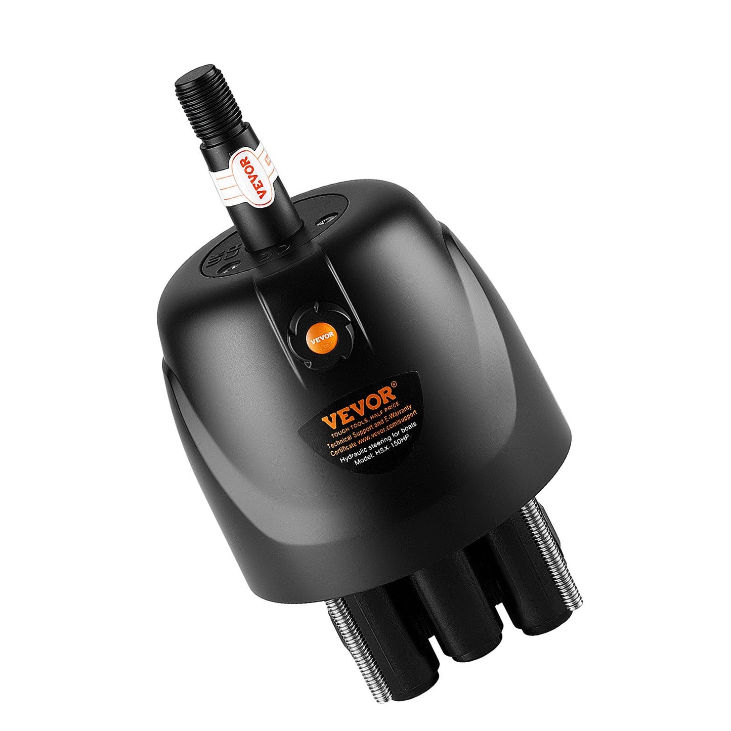 Hydraulic Steering Helm Pump 150 HP Outboard Hydraulic Pump for Boats, Marine Boat Steering System, 2.5 MPa Max Work Pressure, Aluminum Alloy Housing, Built-in Lock Valve, Replaceable Shaft Seal