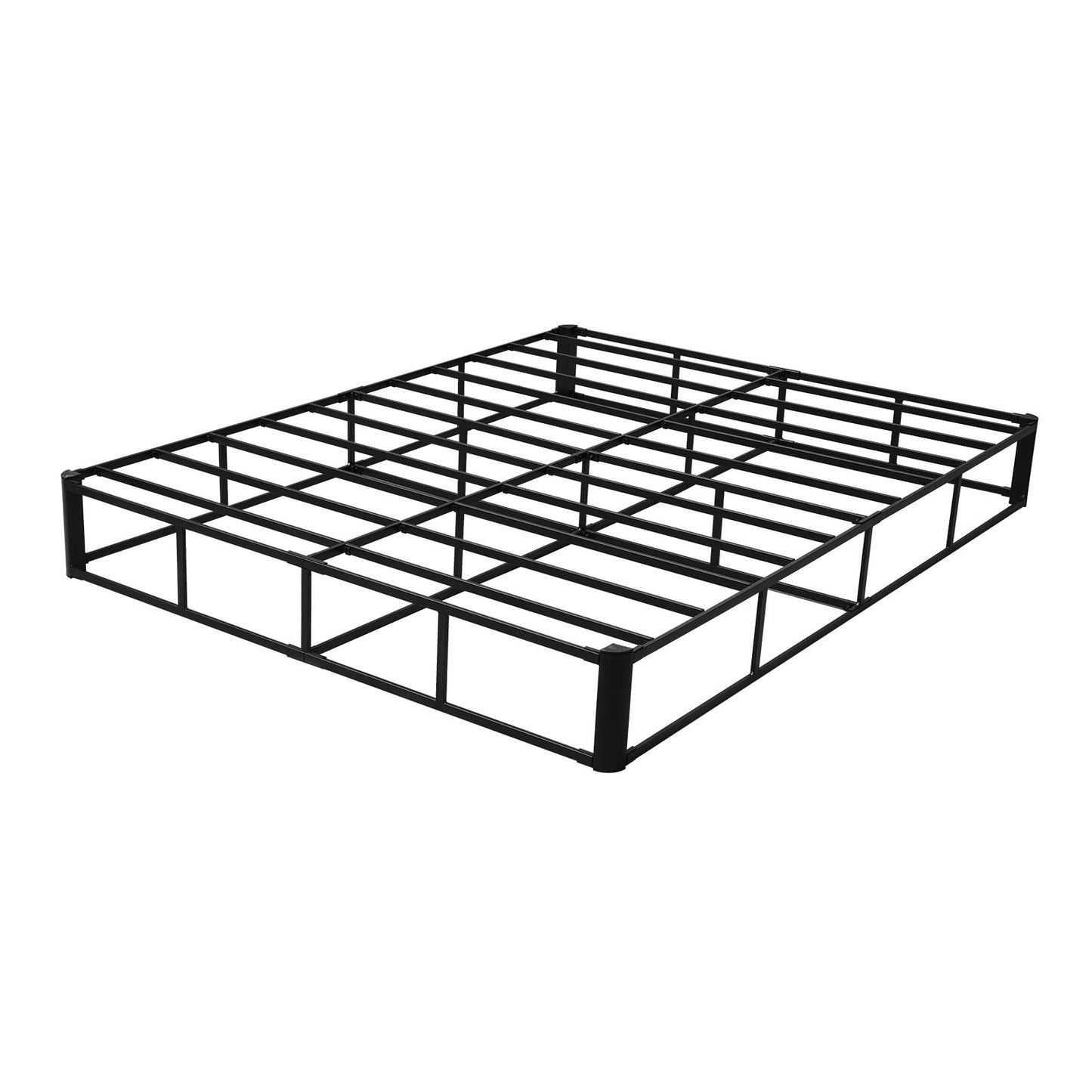 Box Spring, Queen Size Bed Frame with Washable Fabric Cloth, Heavy Duty Metal Frame for Queen Bed, 230 mm Mattress Foundation, 3500 lbs Max Weight Capacity, Easy Assembly, 2010 x 1515 x 230 mm