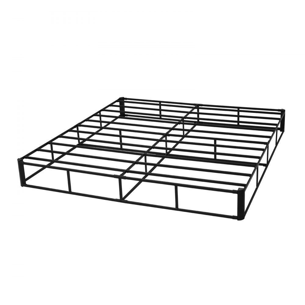 VEVOR Box Spring King Size Bed Frame with Fabric Cloth 79.1L x 75.8W x 9.1H in