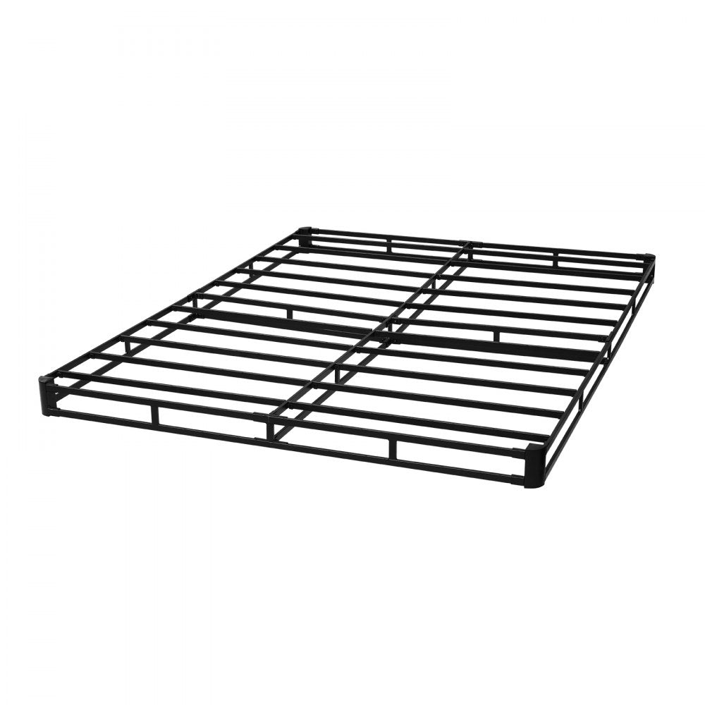 VEVOR Box Spring Queen Size Bed Frame with Fabric Cloth 79.1 L x 59.4 W x 4 H in