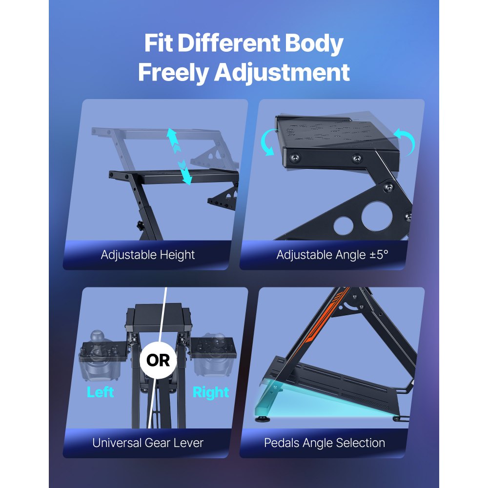 Racing Wheel Stand Foldable for Logitech G923 G920 G29 G27 Compact