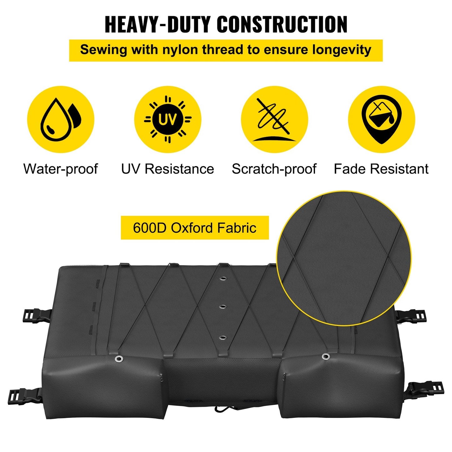 T-Top Boat Storage Bag for 6 Life Jackets with Mesh Trash Bag & Extra Pockets