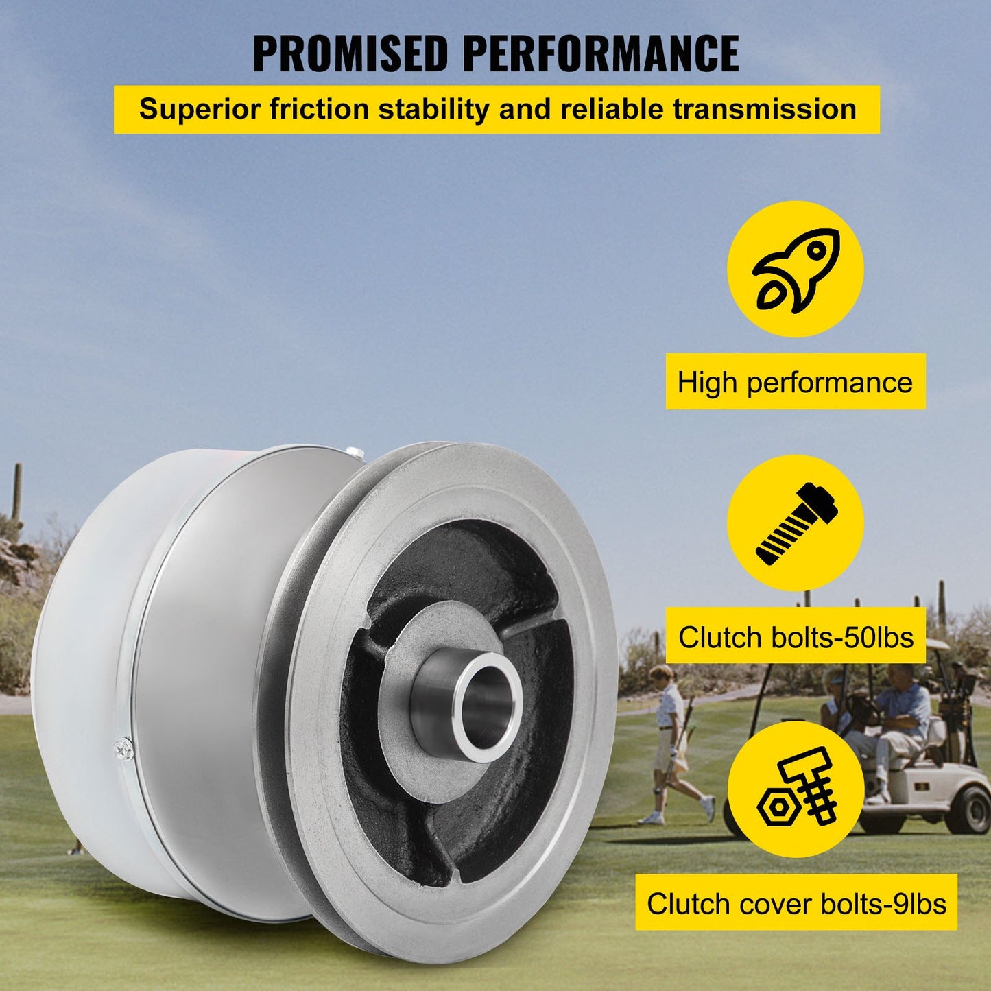 VEVOR G2-G22 Drive Clutch Compatible With Yamaha Golf Cart 1985+ G2 G8 G9 G14 G16