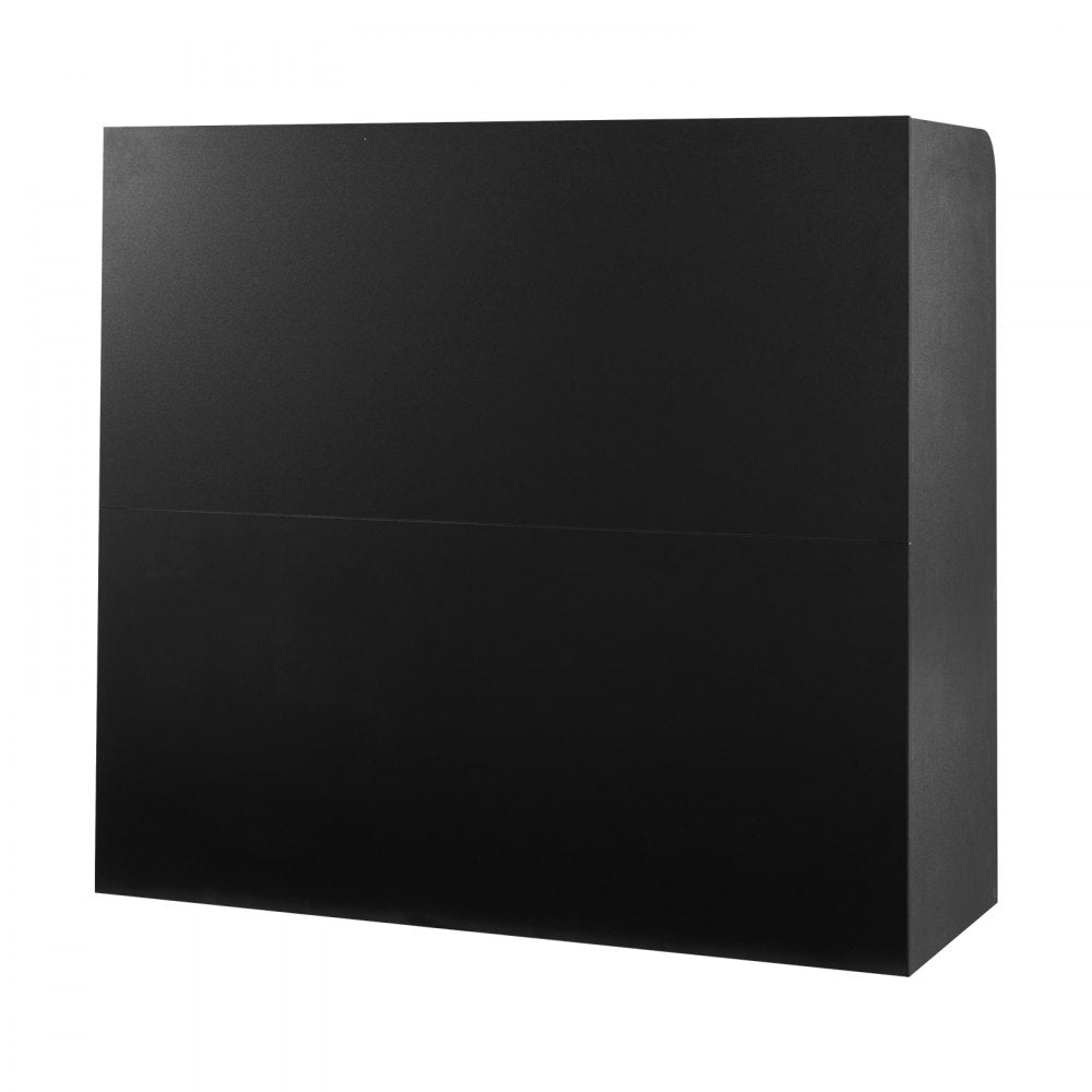 VEVOR Reception Desk Rectangular Front Counter Table 120 cm Black Office Table