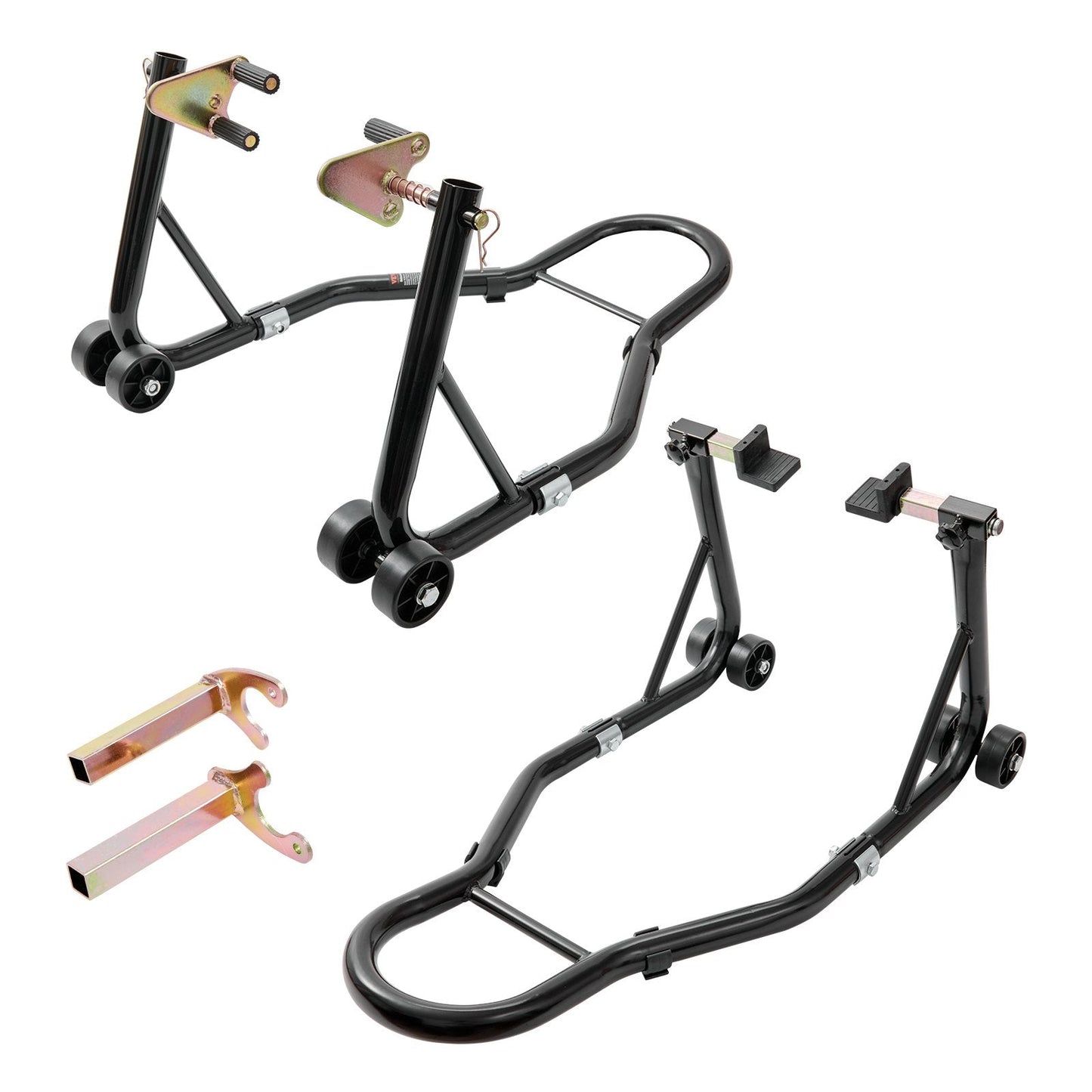 Motorcycle Front & Rear Stand Lift, 0.39 Tons, Adjustable & Stable Support