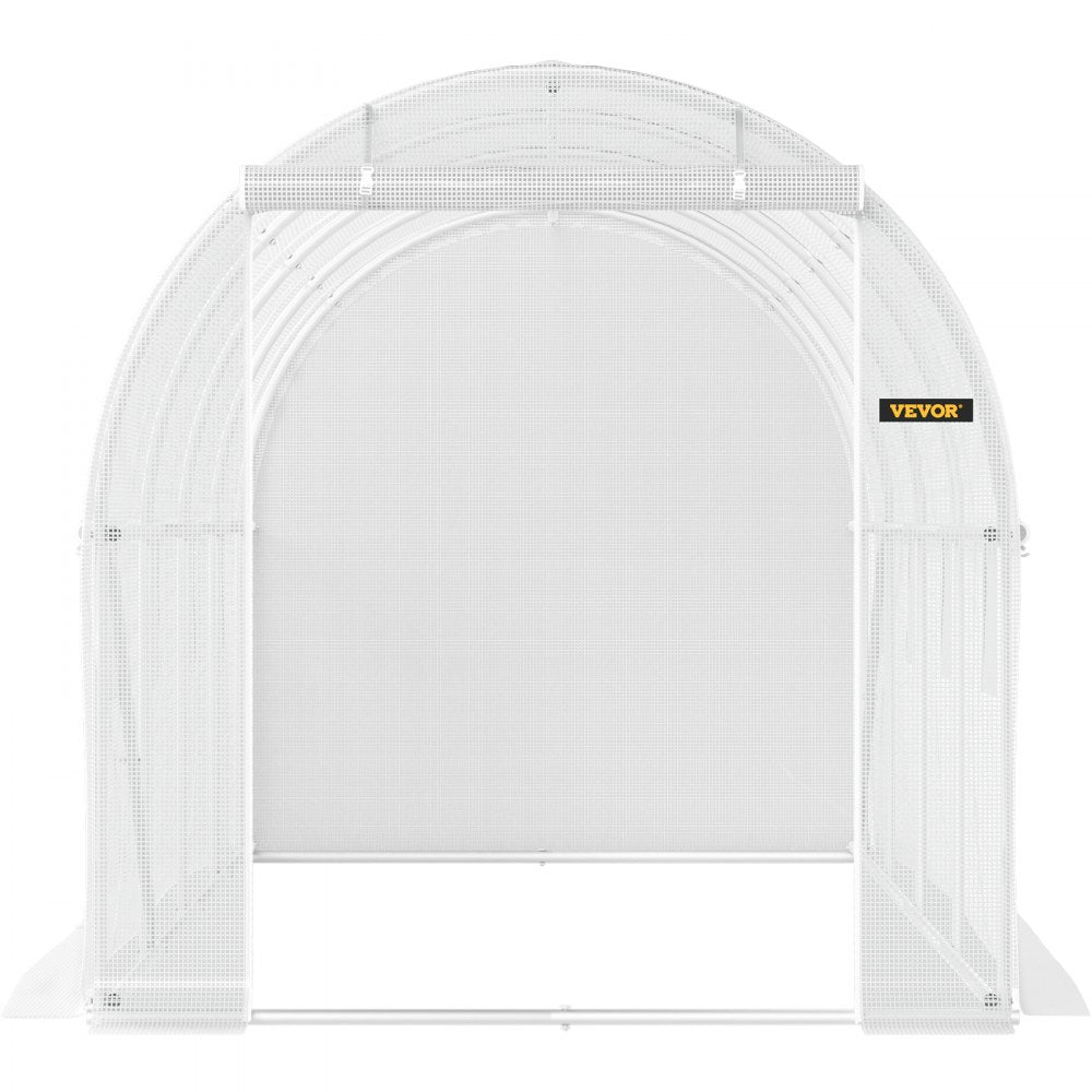 VEVOR Walk-in Tunnel Greenhouse Galvanized Frame & Waterproof Cover 15x6.5x7 ft