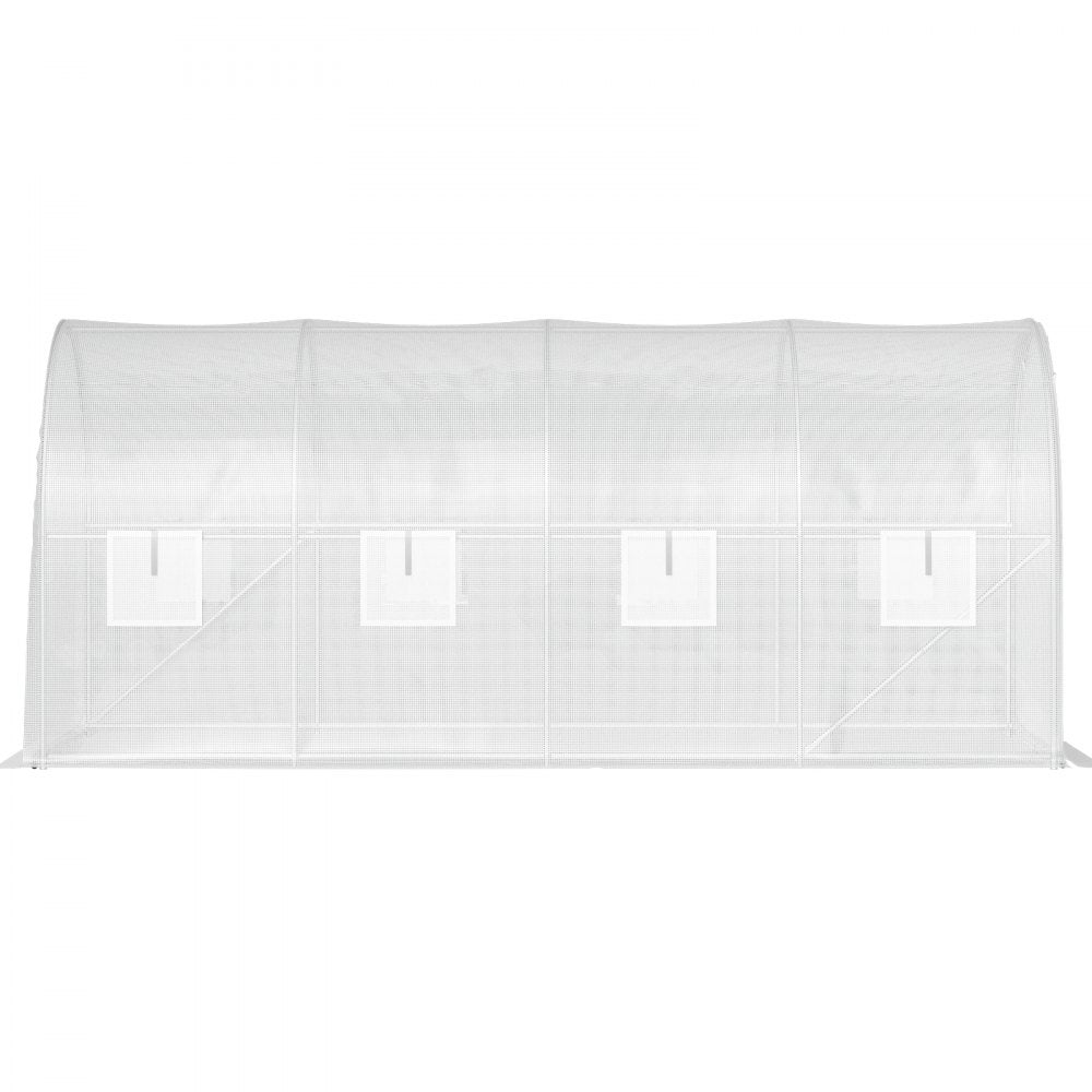 VEVOR Walk-in Tunnel Greenhouse Galvanized Frame & Waterproof Cover 15x6.5x7 ft