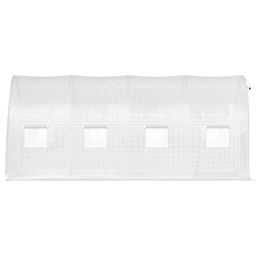 VEVOR Walk-in Tunnel Greenhouse Galvanized Frame & Waterproof Cover 15x6.5x7 ft