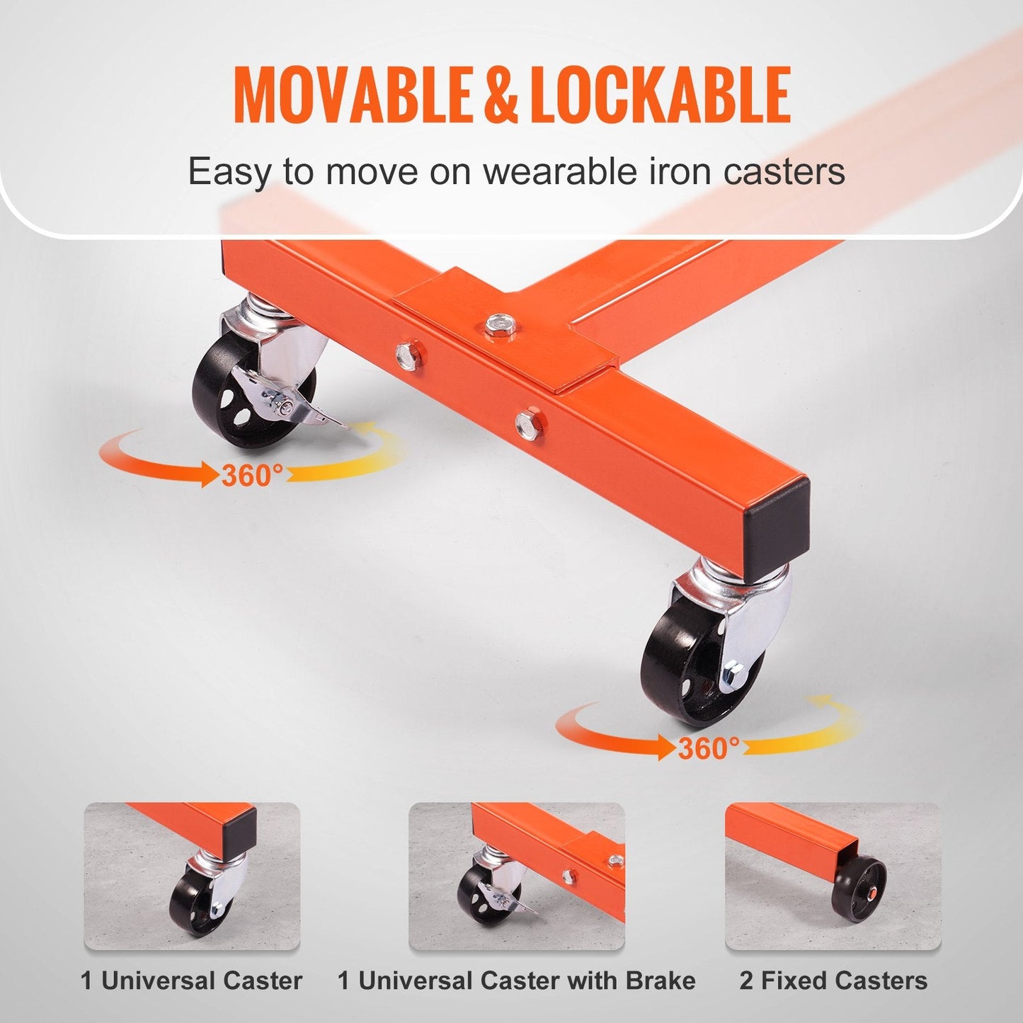 Heavy-Duty Engine Stand with 340 kg Capacity and 360° Adjustable Mounting Head