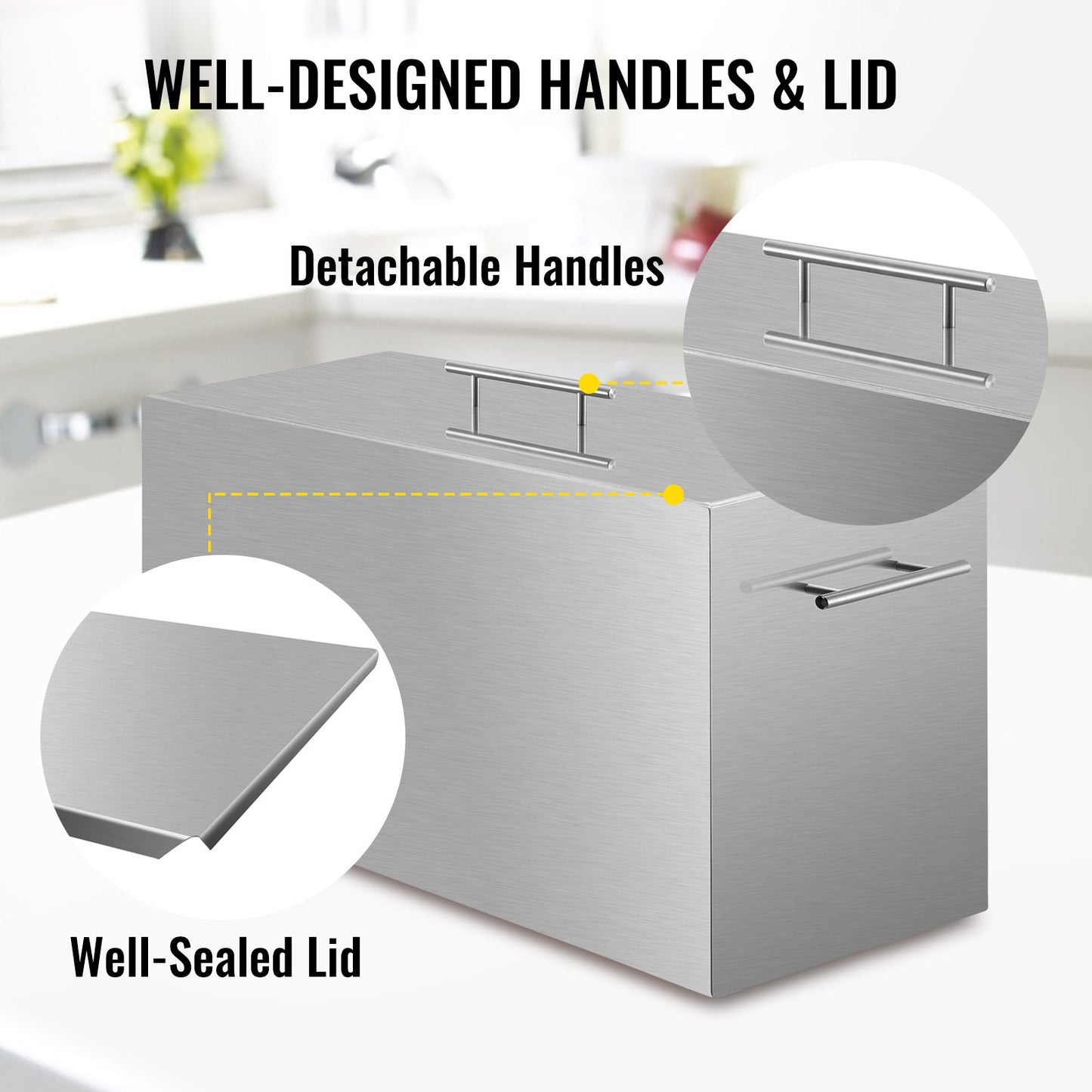 VEVOR Water Bath Canner Stove Top Canners 15 Quart Stainless Steel with Rack