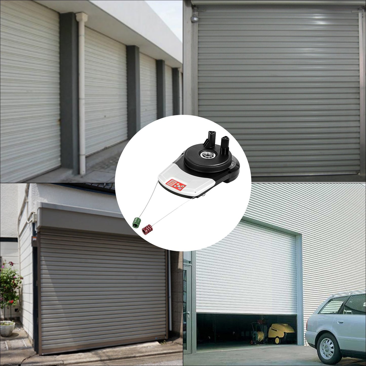 VEVOR Garage Roller Door Opener, 800 N Lift Force 164 ft Remote Control, 220V Electric