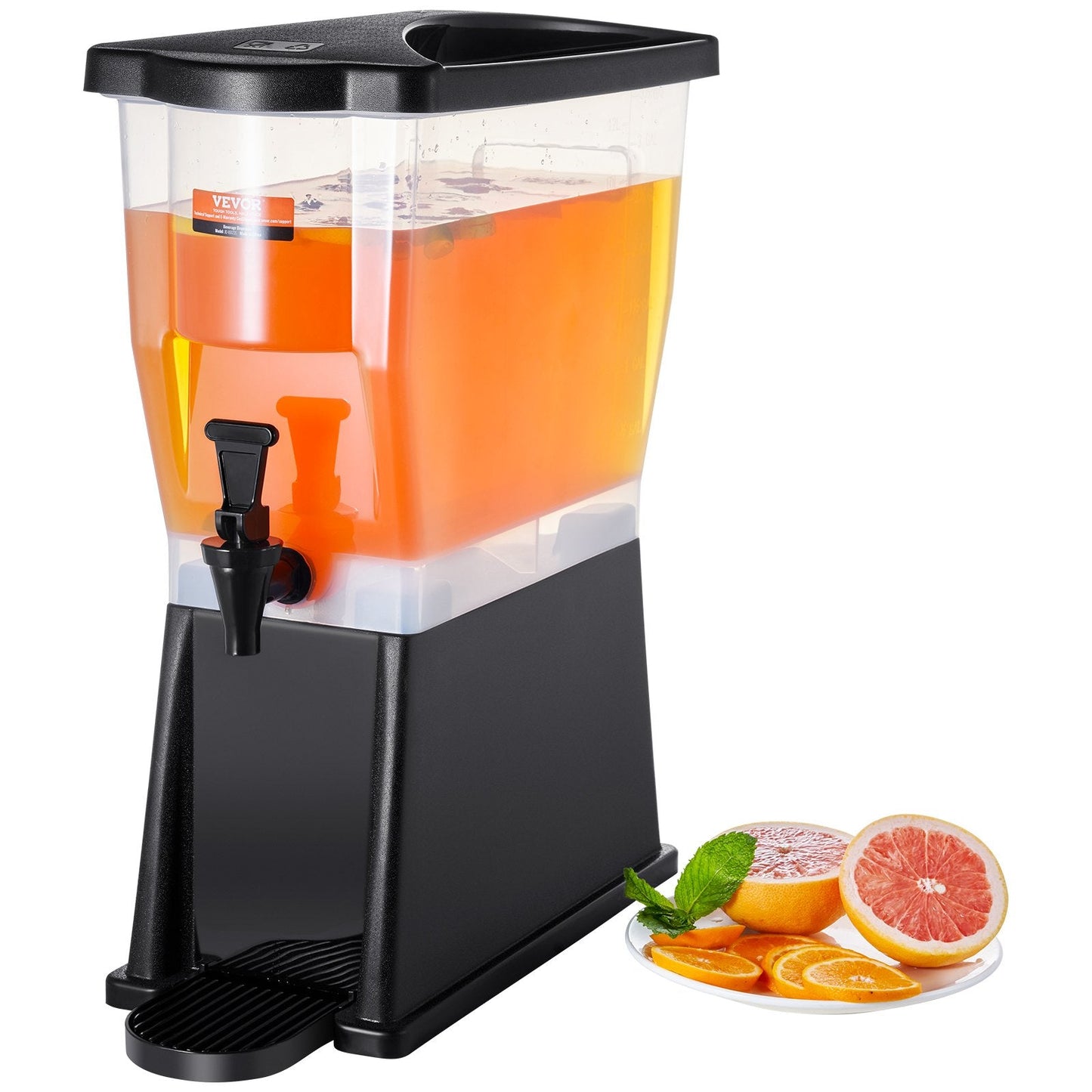 3-Gallon Plastic Drink Dispenser with Stand for Parties and Events, 11L Capacity