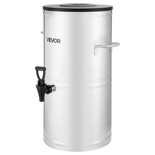 VEVOR Ice Tea Dispenser 4 Gal/15L for Iced Tea Juice Coffee 304 Stainless Steel