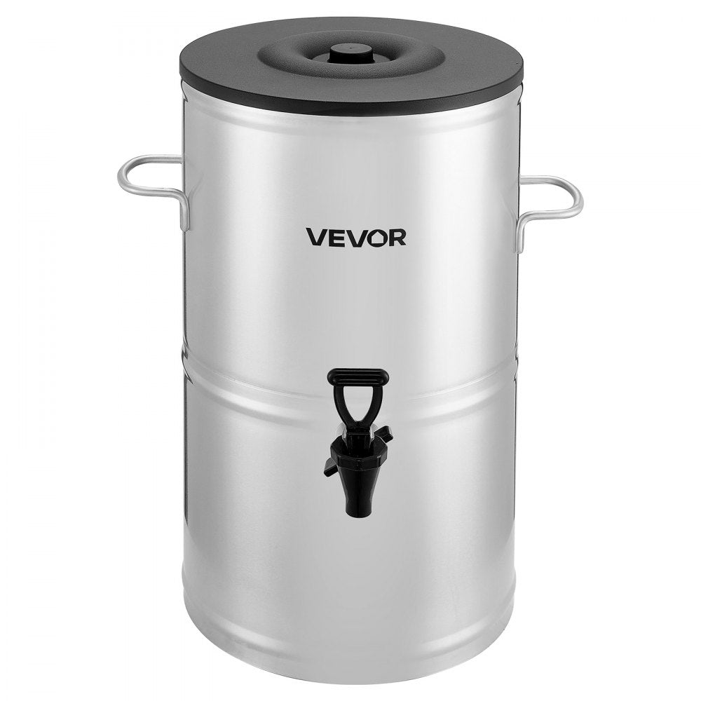 VEVOR Ice Tea Dispenser 4 Gal/15L for Iced Tea Juice Coffee 304 Stainless Steel