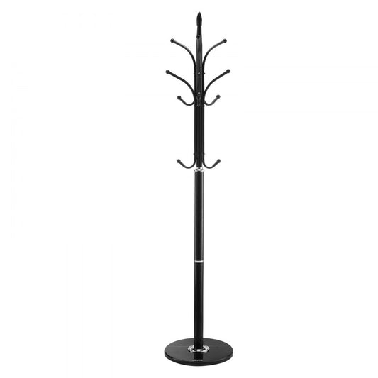 VEVOR Freestanding Coat Rack Coats Tree Stand with Stable Marble Base & 6 Hooks