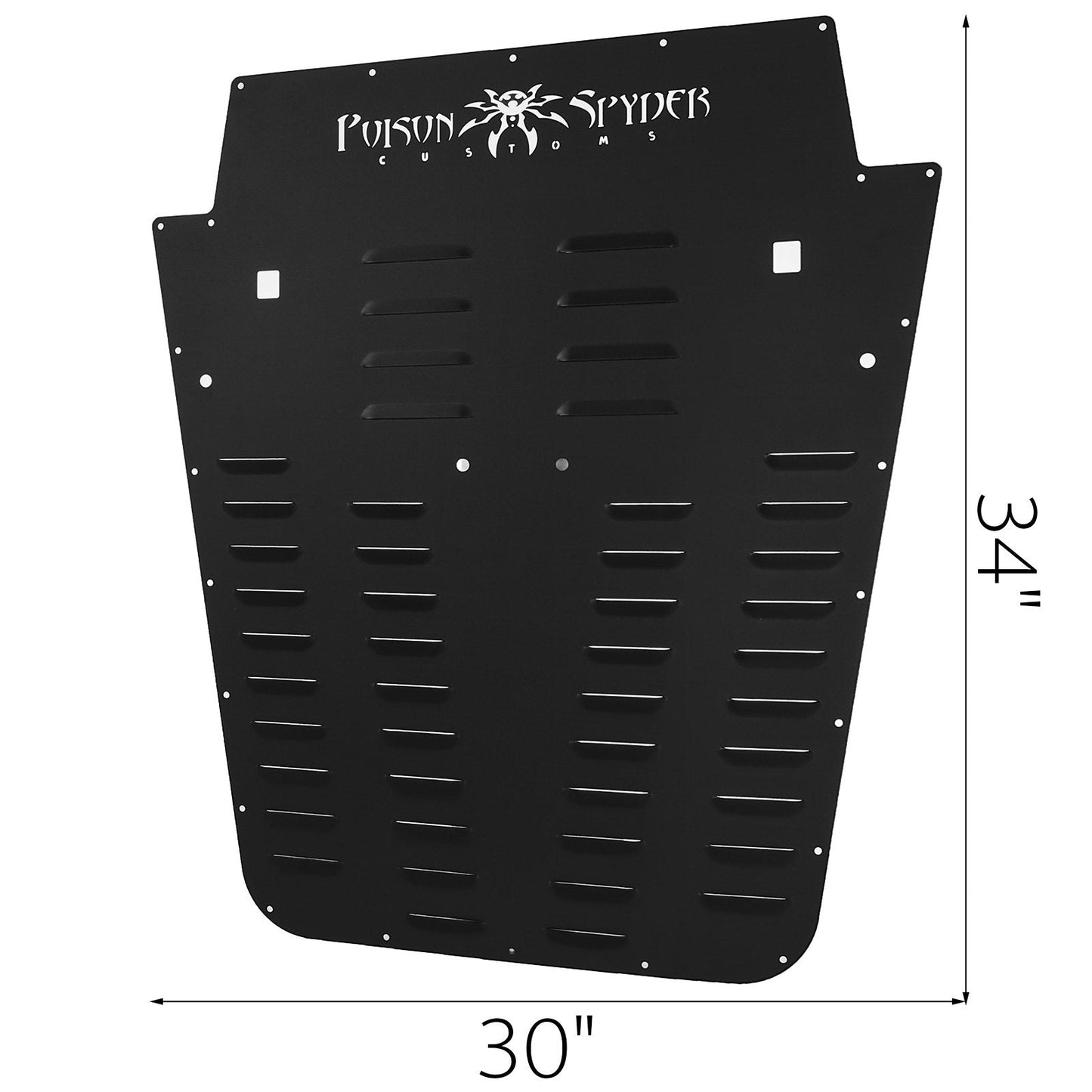 Black Aluminum Hood Louver for 2007-2018 Jeep Wrangler Series, Easy Install