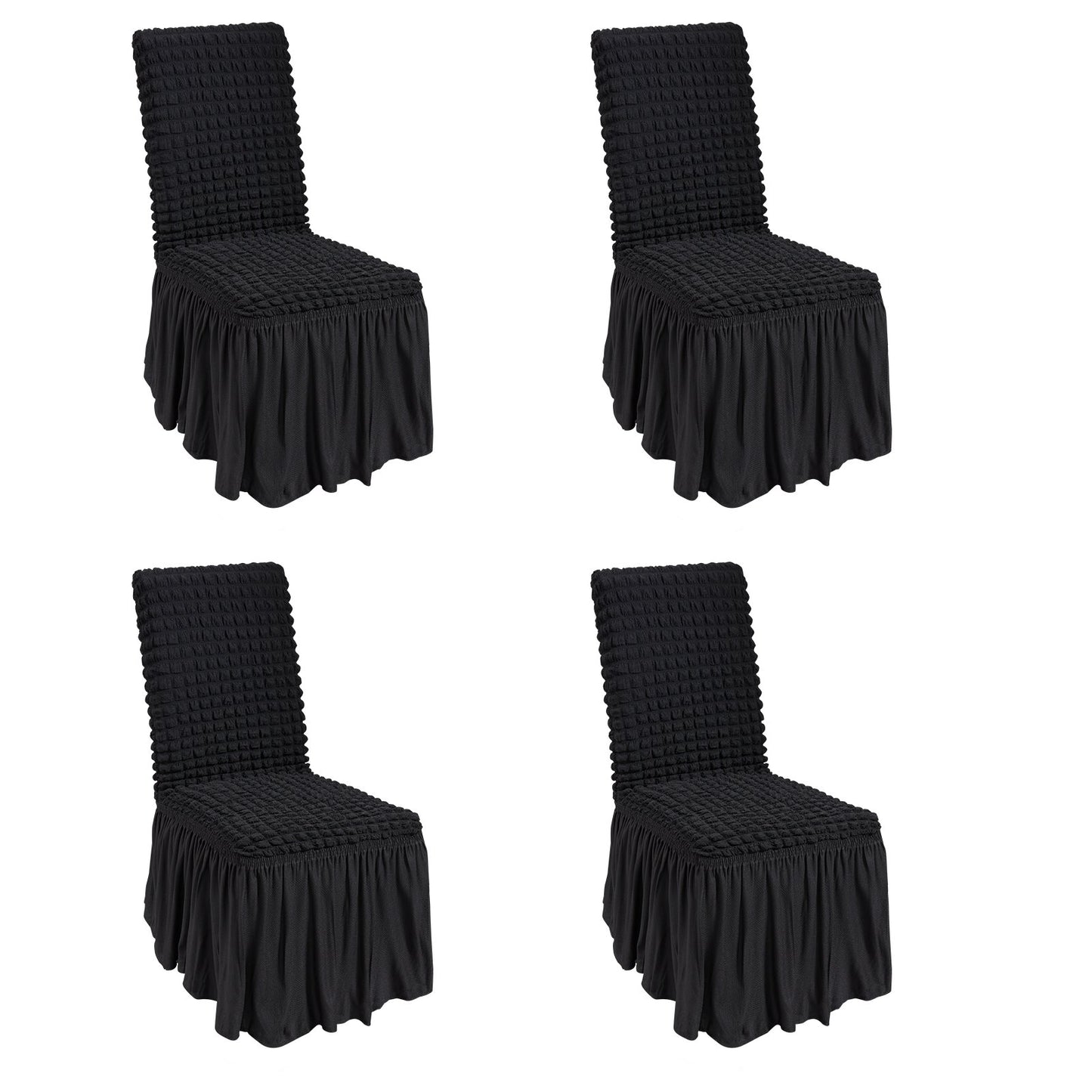 VEVOR Stretch Spandex Folding Chair Covers, Universal Fitted Chair Cover with Skirt,