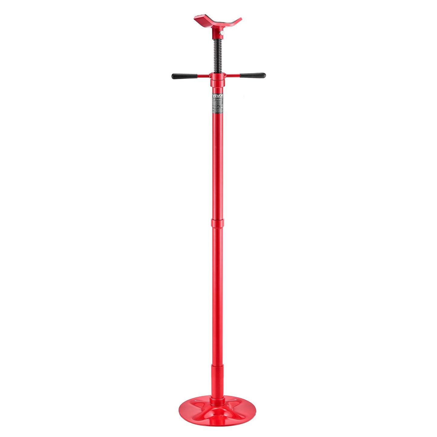 Underhoist Support Stand, 3/4 Ton Capacity Under Hoist Jack Stand, Lifting from 1372 to 2130 mm, Bearing Mounted Spin Handle, Self-Locking Threaded Screw, Stable Base, Support Vehicle Components