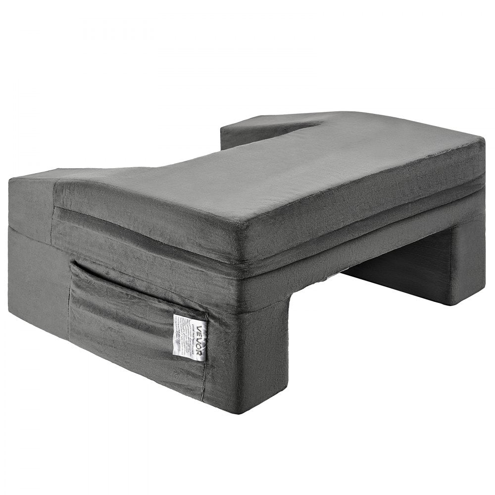 VEVOR Reading Pillow Lap Desk Pillow with 2 Pockets & Cup Holder Washable Cloth