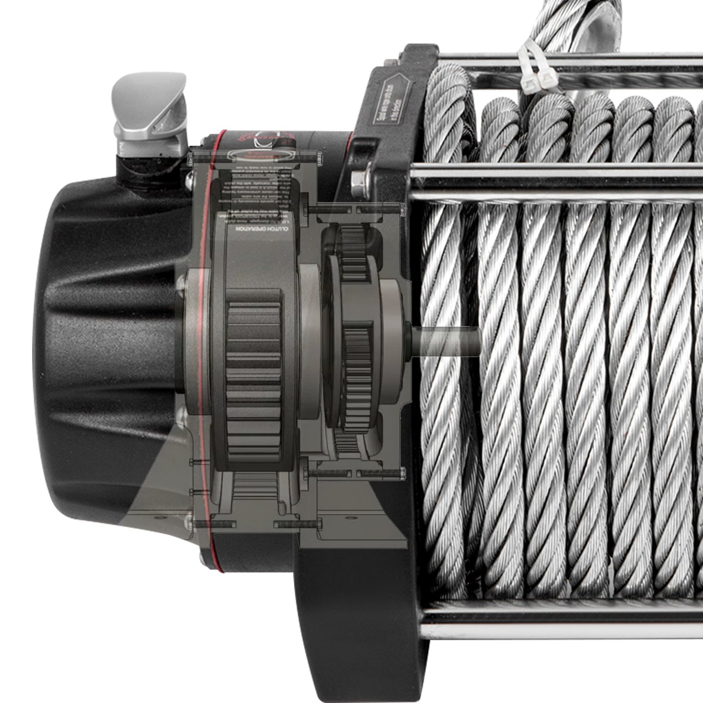 VEVOR Industrial Hydraulic Winch 9071kg, Hydraulic Anchor Winch with 24m Strong