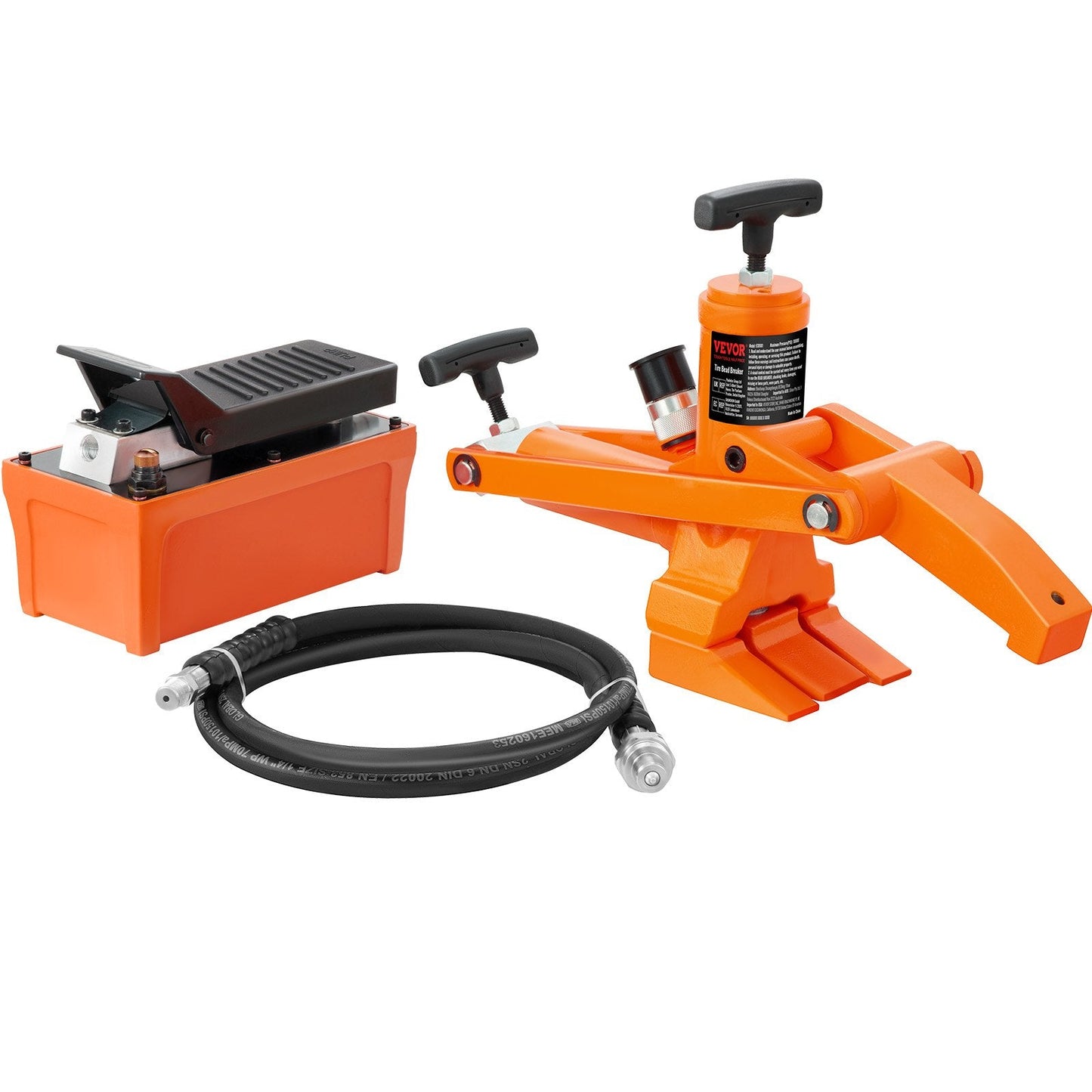 Hydraulic Tire Bead Breaker with Metal Foot Pump, 10000 PSI, 24.9 kg Heavy-duty