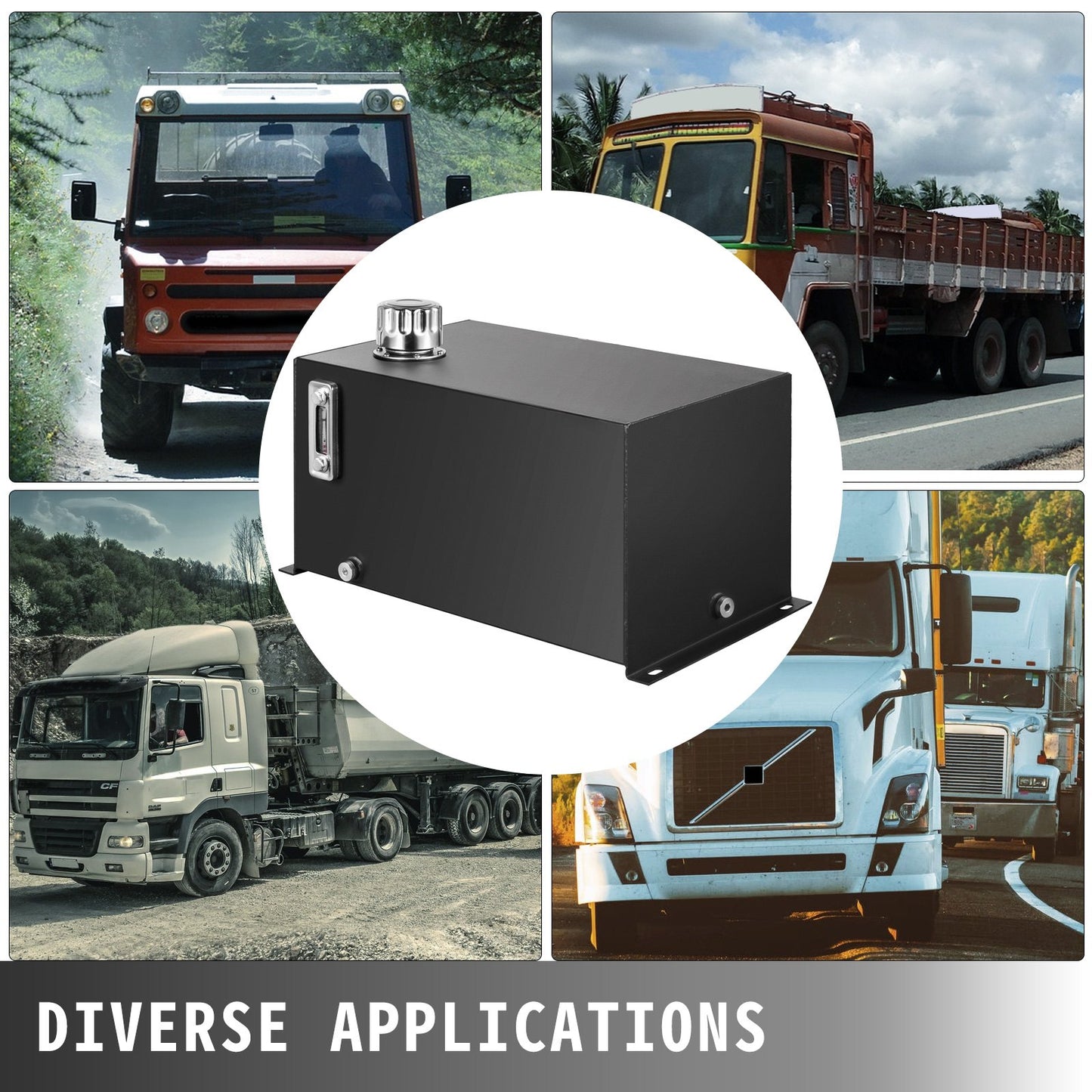 VEVOR Hydraulic Fluid Reservoir Tank 10 Gallon Hydraulic Oil Reservoir Hydraulic