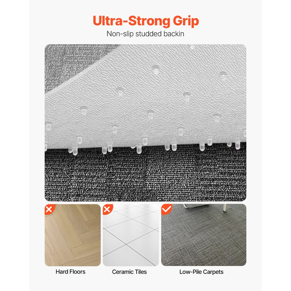 Chair Mat with Lip 915 x 1225 mm Office Chair Mat for Carpeted Floors