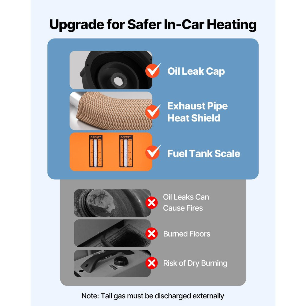 Diesel Air Heater Diesel Parking Heater 8 kW DC 12-24V with Remote Control