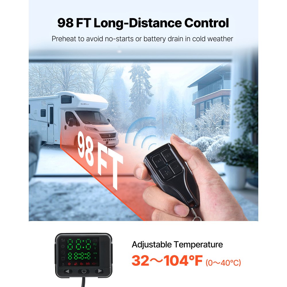 Diesel Air Heater Diesel Parking Heater 8 kW DC 12-24V with Remote Control