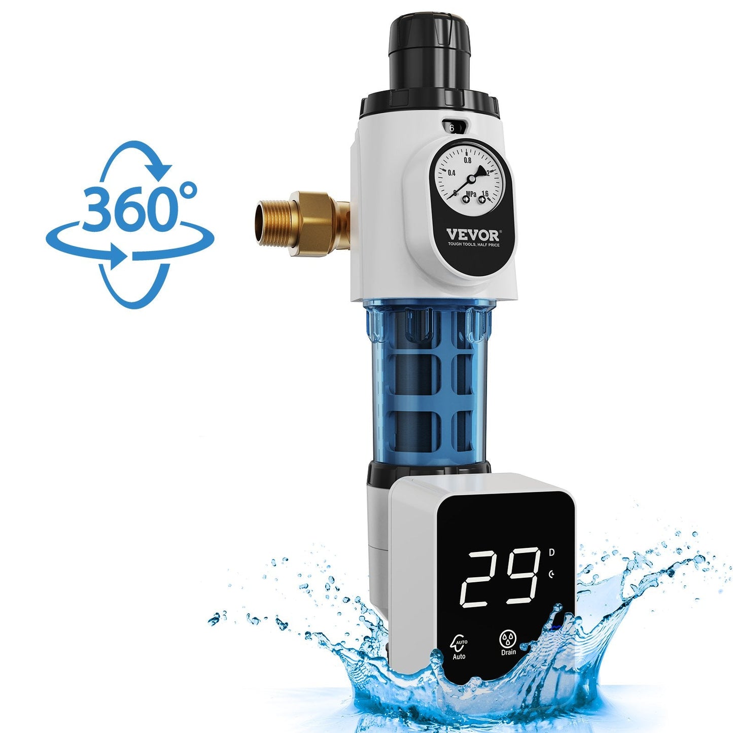 Whole House 40 Micron Sediment Filter for Well Water, 0.75m, 4 T/H Flow Rate
