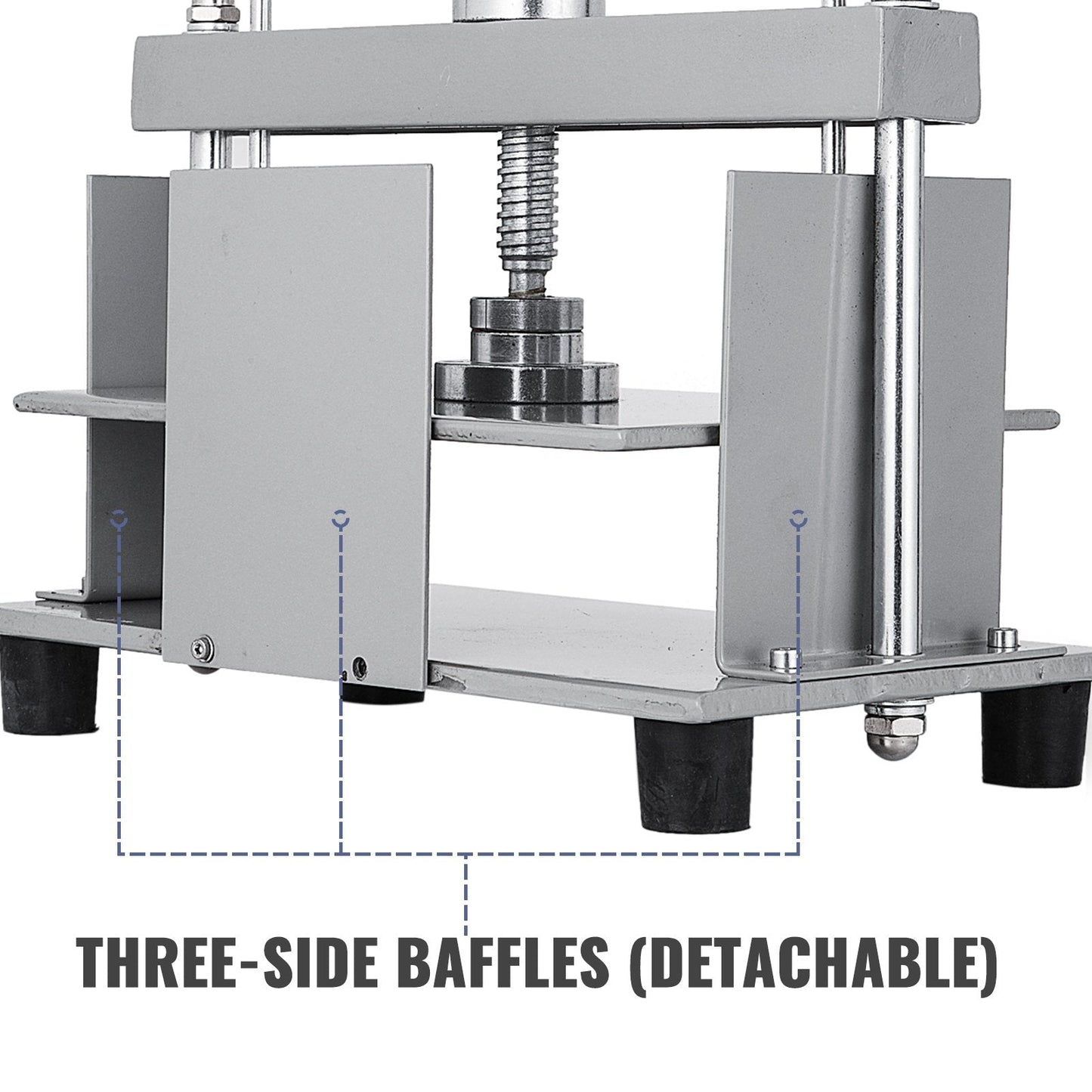 Manual Paper Press, 0.3m x 0.22m Steel Frame, 1500kg Pressure for A4 Papers