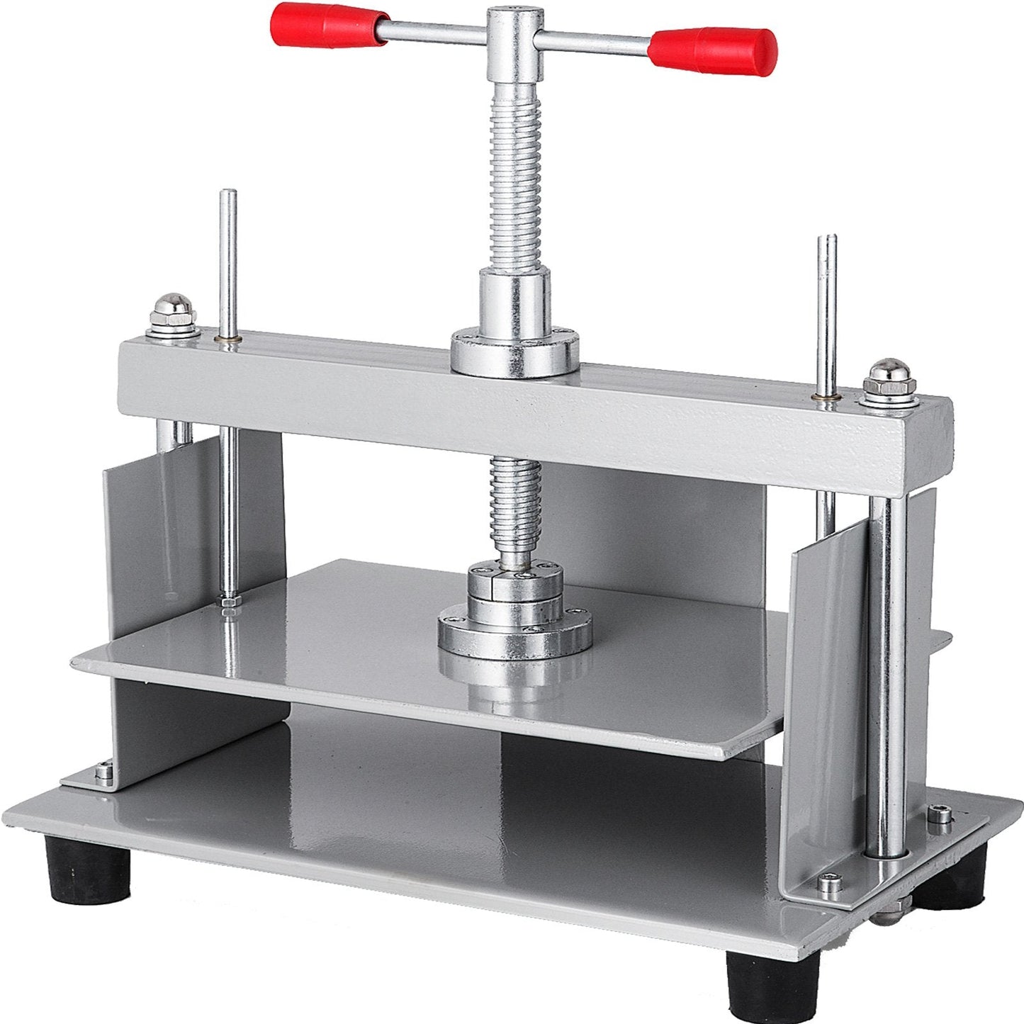 Manual Paper Press, 0.3m x 0.22m Steel Frame, 1500kg Pressure for A4 Papers