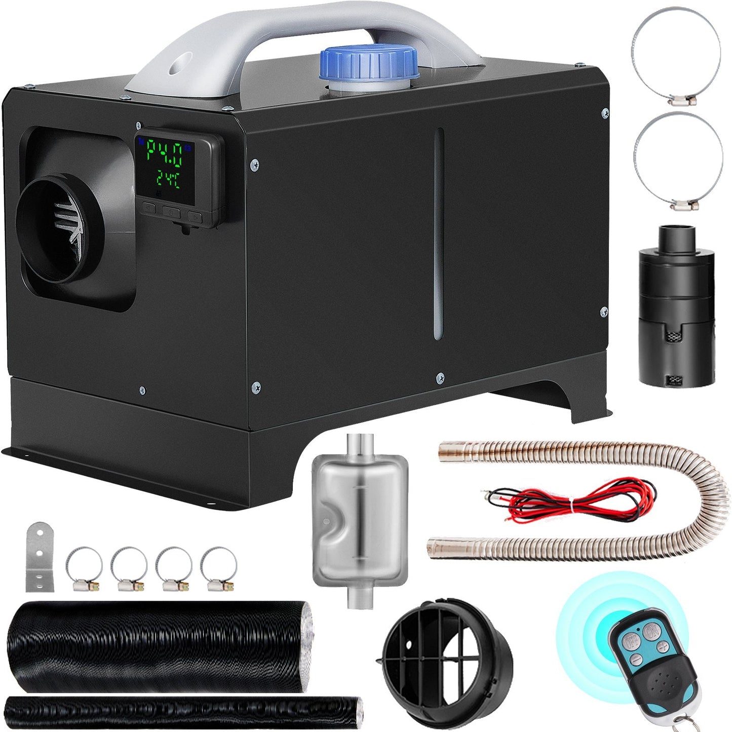 8KW Diesel Air Heater, 12V All-in-One with LCD and Remote for Vehicles