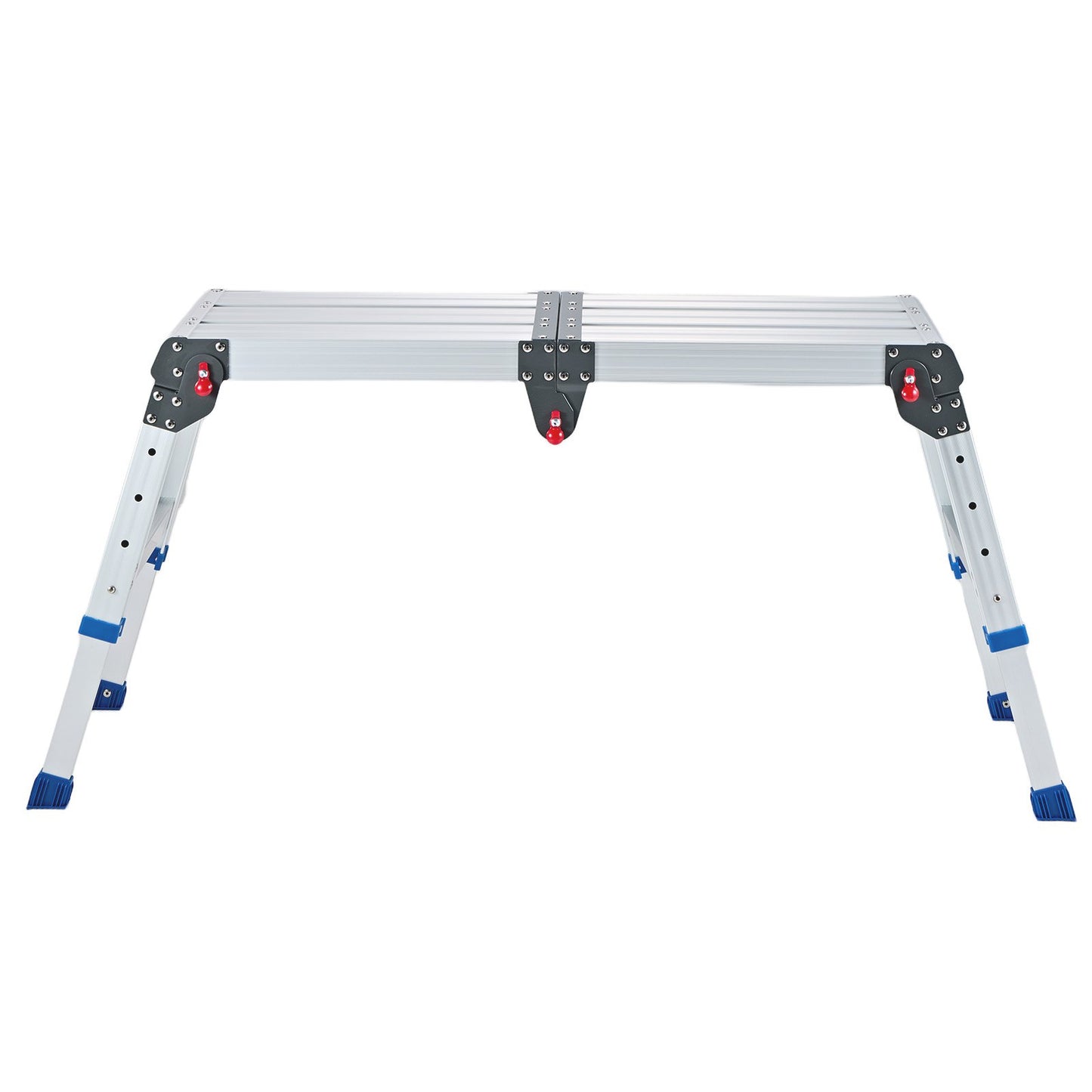 Folding Work Platform, Adjustable Height 360-508 mm, 226.8 kg Capacity Aluminum Step Stool, Heavy Duty Non-Slip Platform Ladder, Portable Work Bench for Painting, Cleaning, Home & Professional