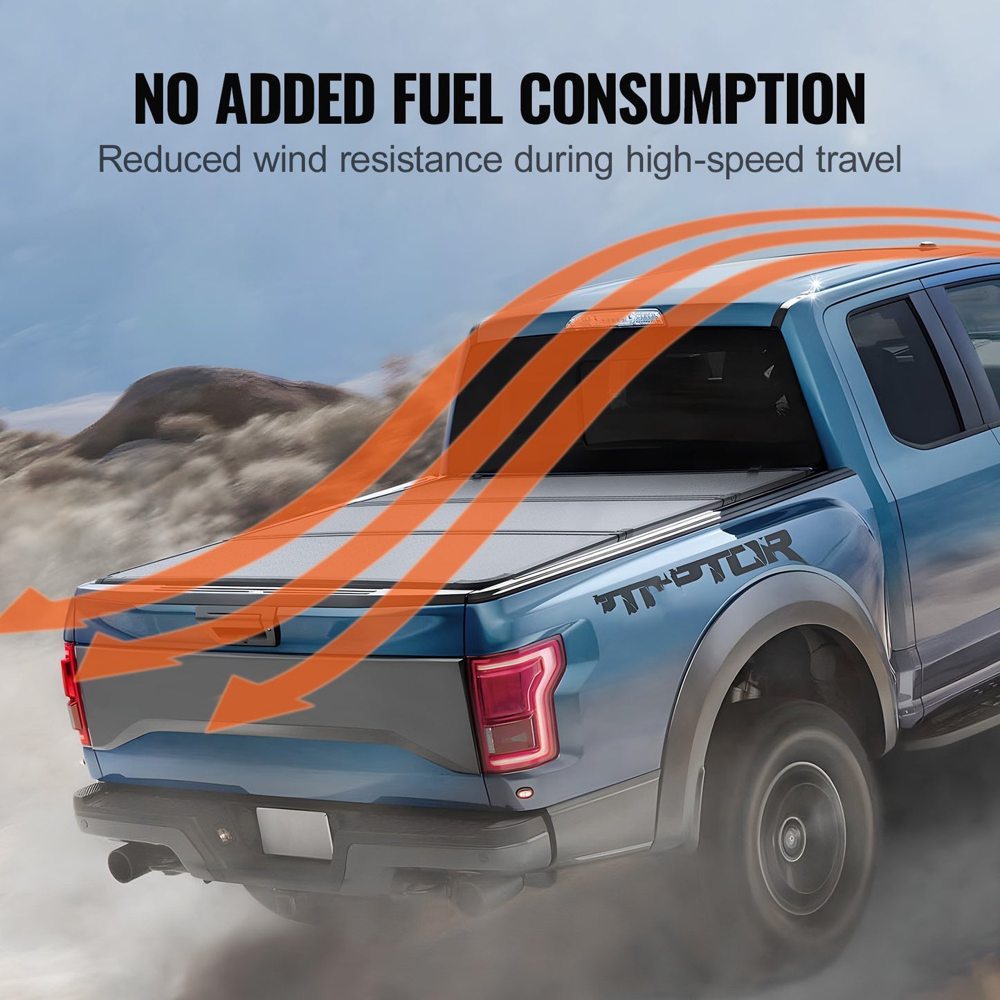 VEVOR Tri-Fold Truck Bed Tonneau Cover, Compatible with 2015-2024 Ford F-150, Lightning,