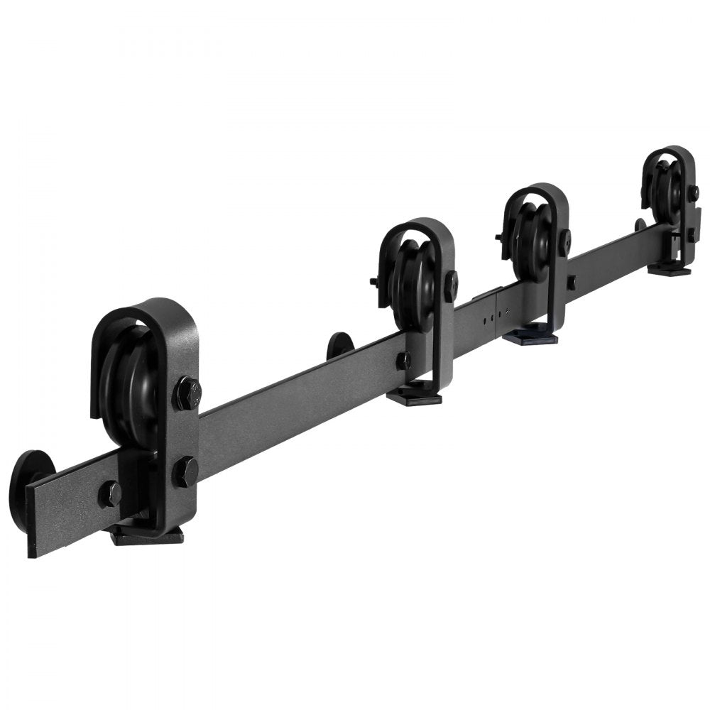 Bi-Folding Sliding Barn Door Hardware Track Kit 60" for Four 14" Doors