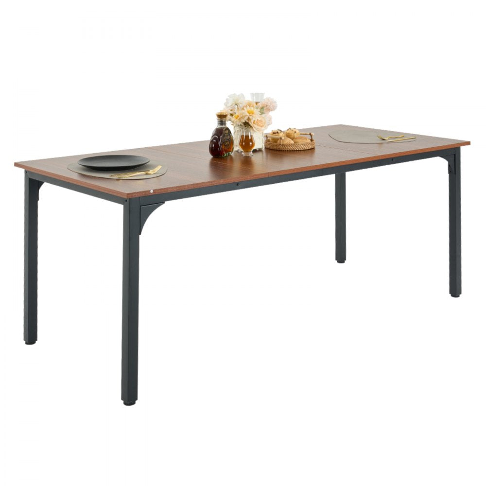 VEVOR 71in Rectangle Dining Table Wood Kitchen Table for 6-8 Person (Only Table)