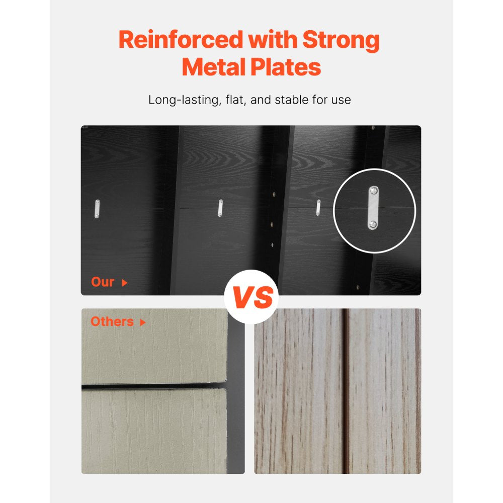 VEVOR 63in Rectangle Dining Table Wood Kitchen Table for 4-6 Person (Only Table)